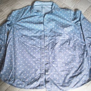 Boden relaxed weekend button down shirt size 14